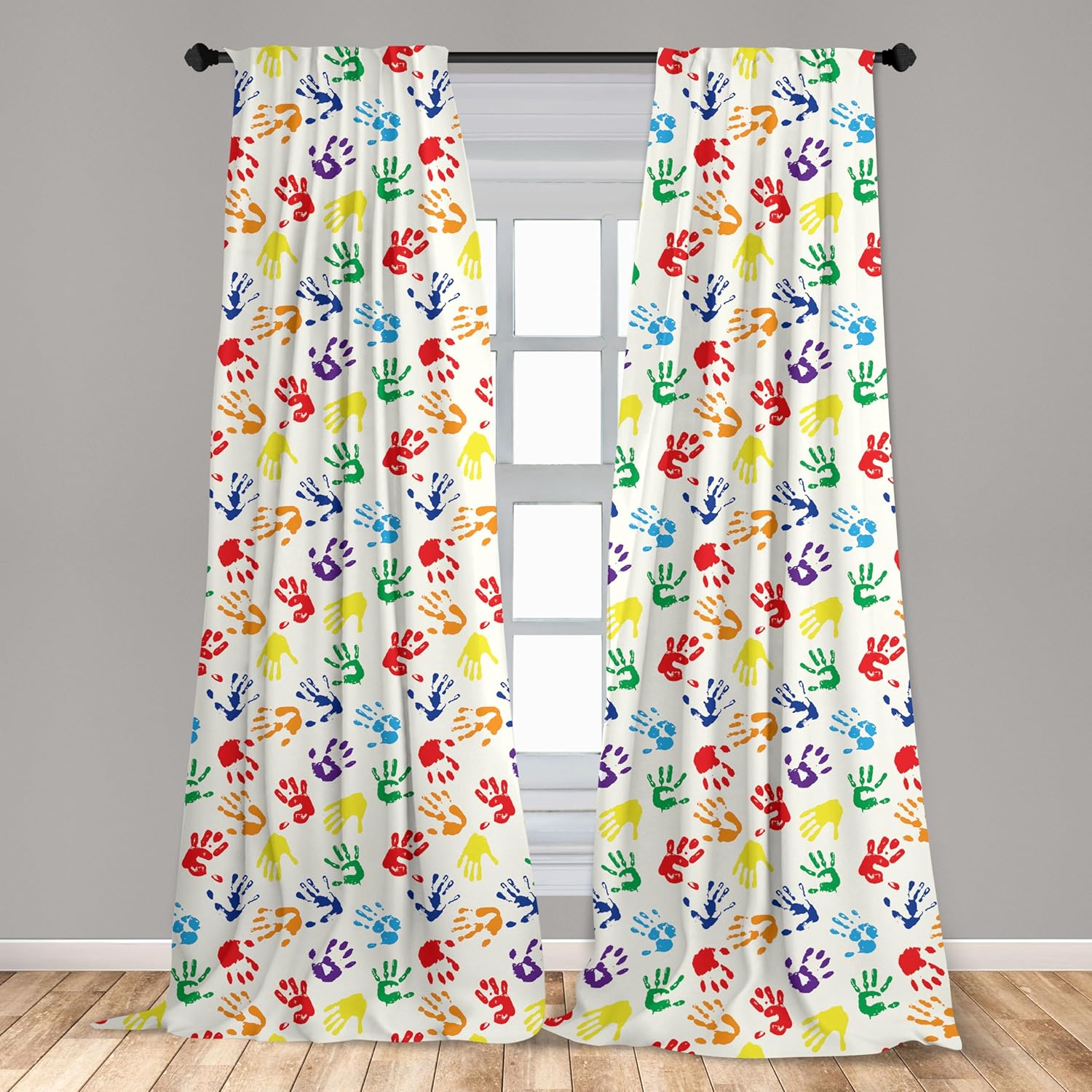 Colorful Handprint Rainbow Cur - огляд і ціна Home Decor Color Palettes