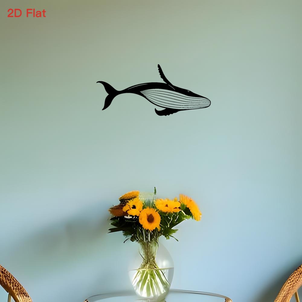 Majestic Whale Metal Wall Art  - огляд і ціна Home Decor Nautical