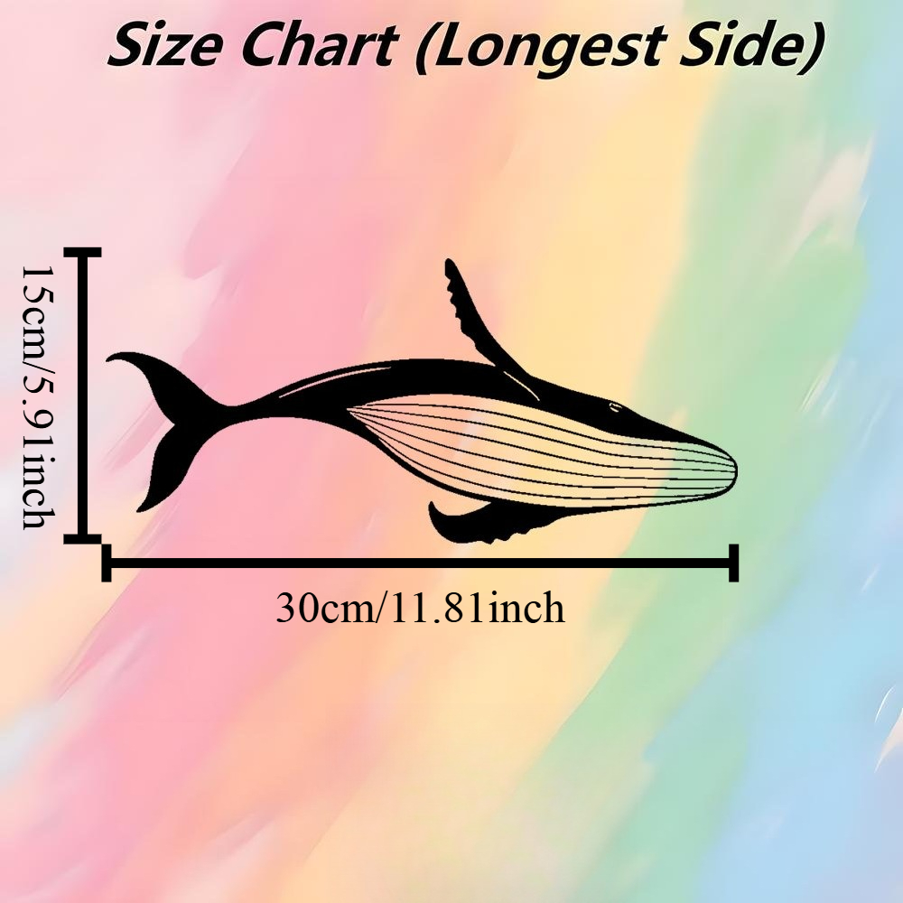 Majestic Whale Metal Wall Art  - огляд і ціна Home Decor Nautical