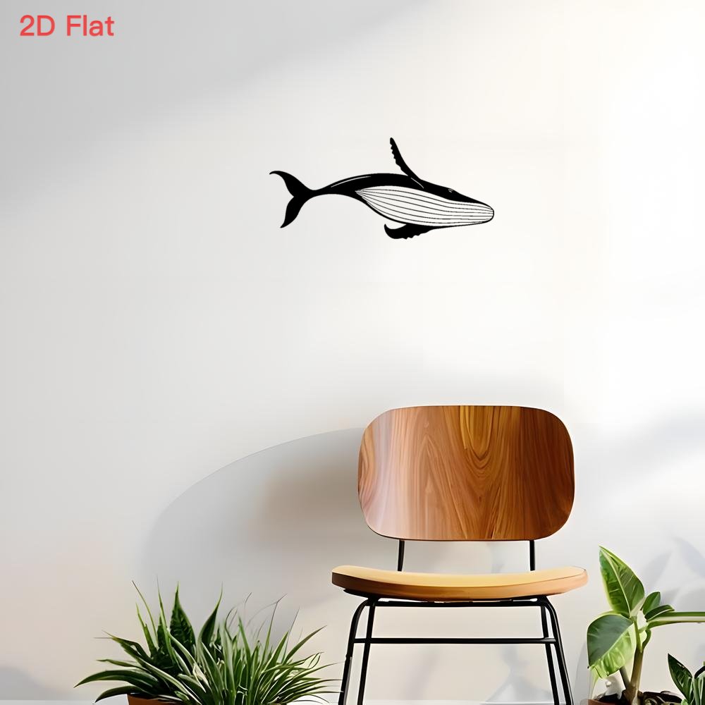 Majestic Whale Metal Wall Art  - огляд і ціна Home Decor Nautical