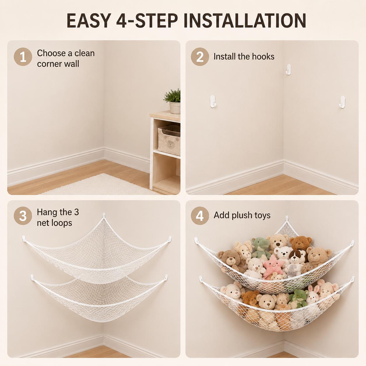 Mesh Toy Storage Hammock Hangi - огляд і ціна Home Decor Pinterest