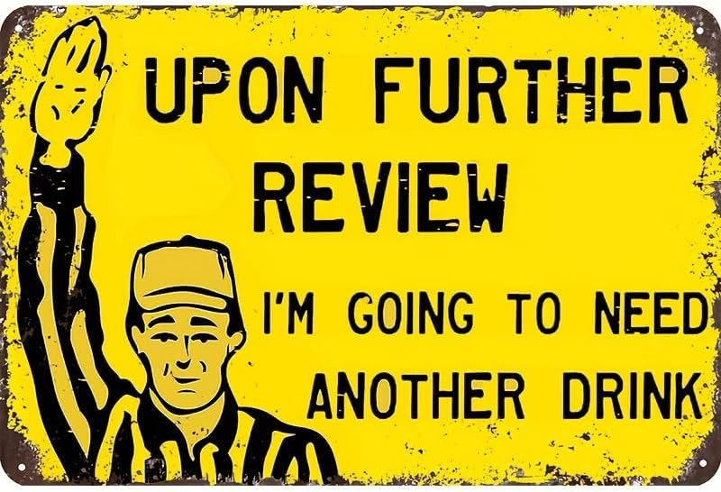 Funny Tin Football Sign for Ho - огляд і ціна Review Home Decor