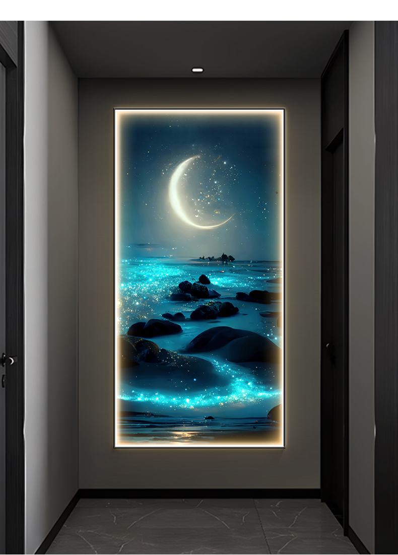 Ocean Waves Wall Lamp Entrance - огляд і ціна Hanging Moon Lamp
