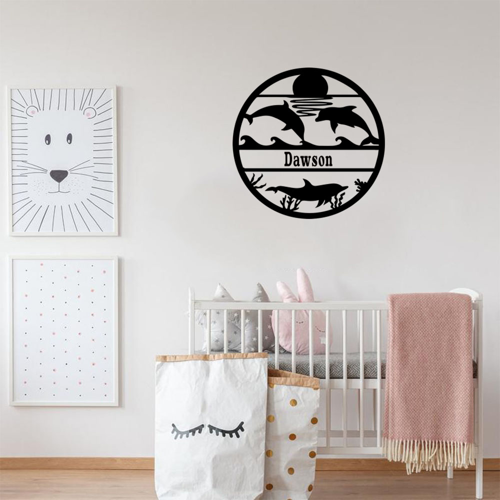 1PC NEW Dolphin Customizable N - огляд і ціна Home Decor Sticker