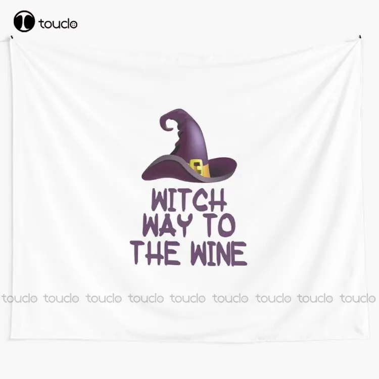 Witch Way To The Wine Tapestry - огляд і ціна Review Home Decor