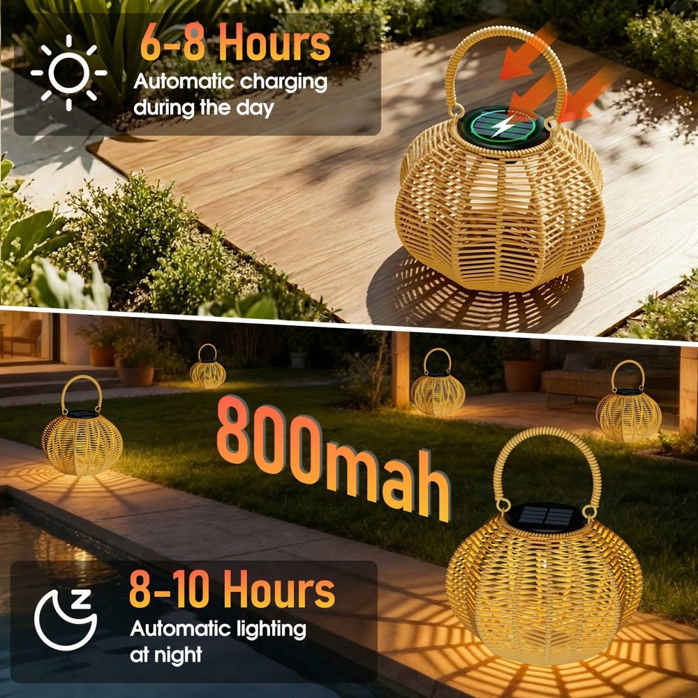 Rattan Solar Ambient Light For - огляд і ціна Home Decor Rattan