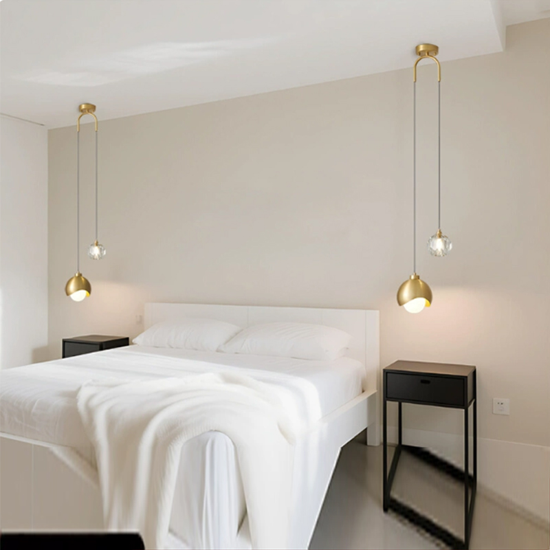 Bedroom Bedside Hanging Pendan - огляд і ціна Hanging Moon Lamp