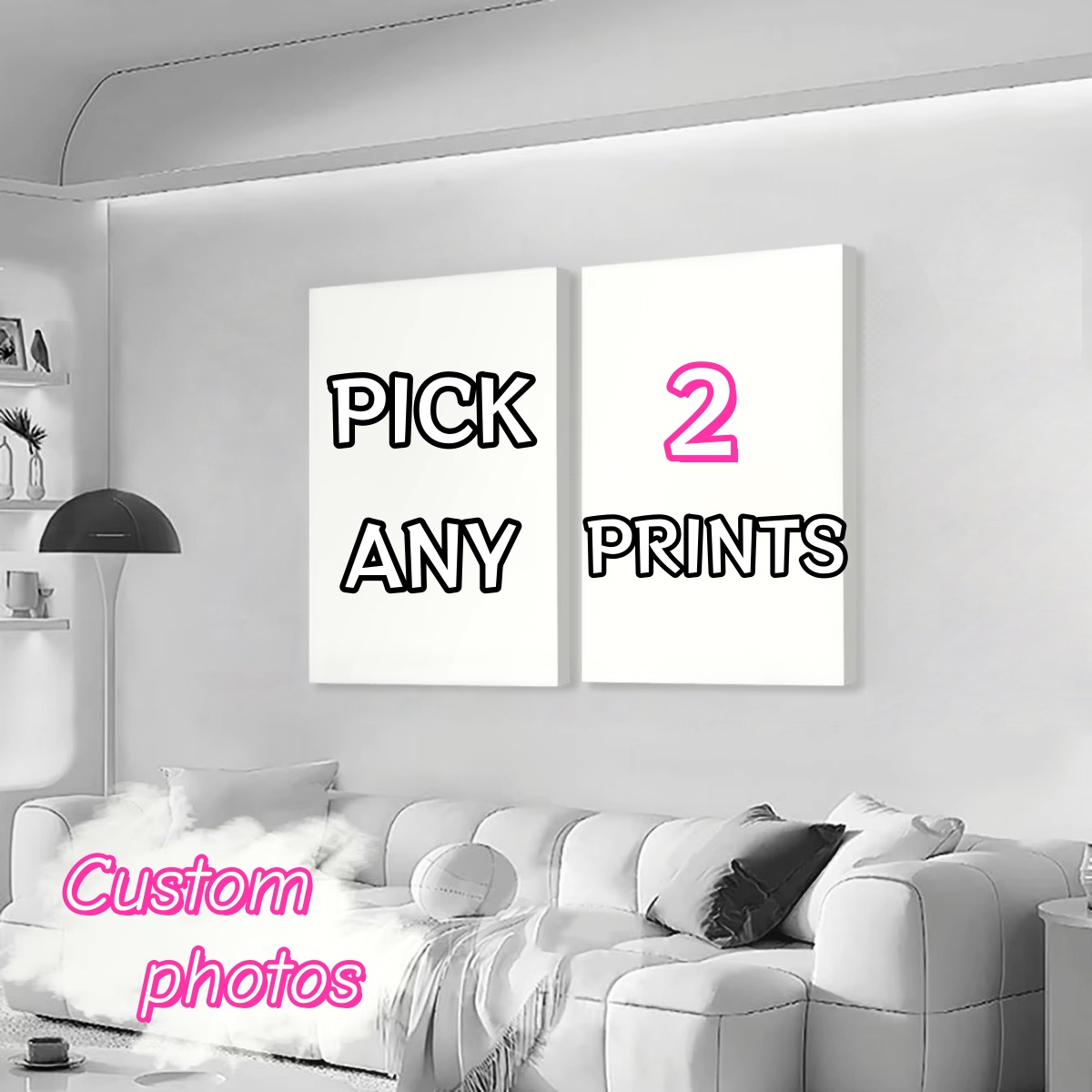 2pcs/set Custom Canvas Printin - огляд і ціна Home Decor Aesthetic Pinterest