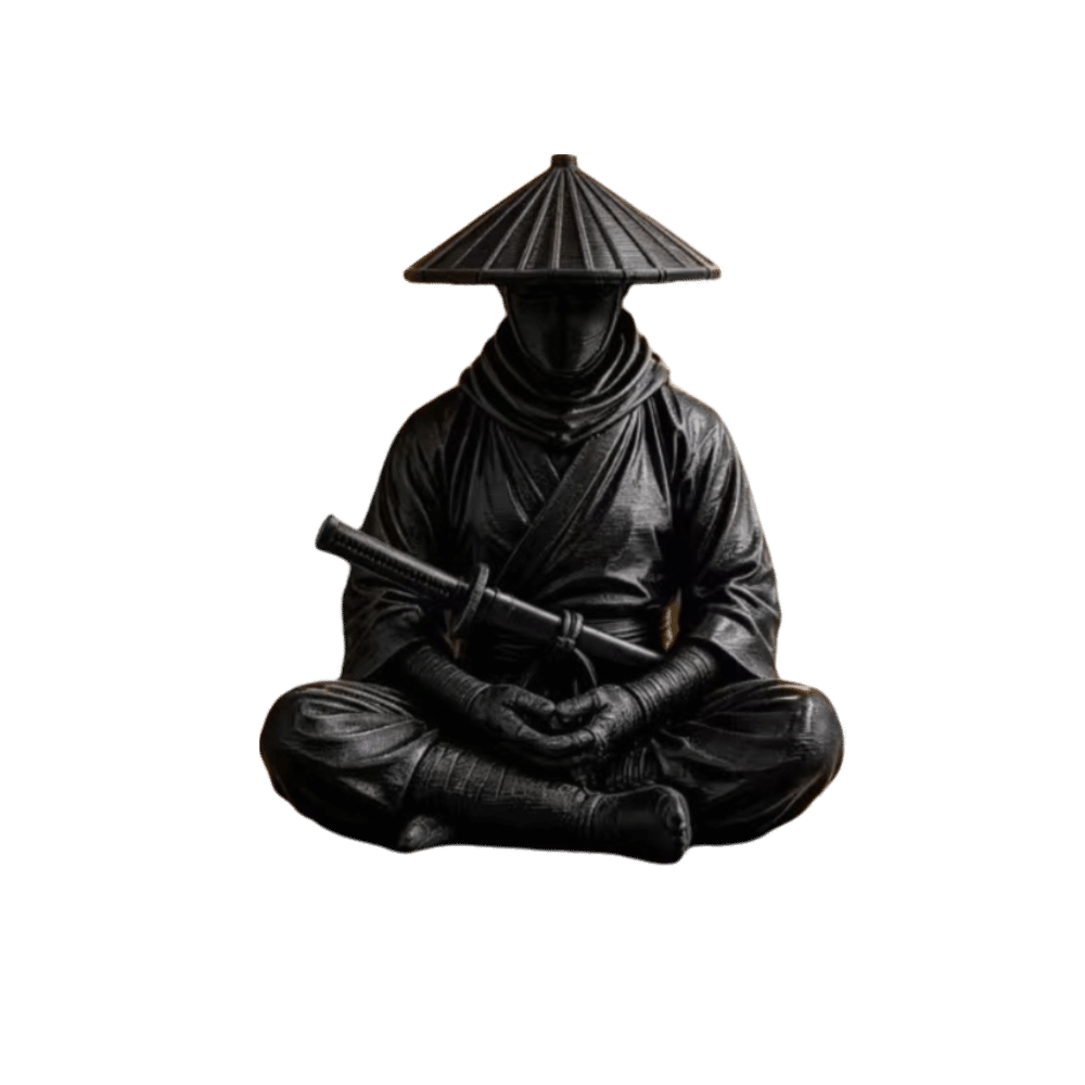 Funny Sitting Pose Ninja Ornam - огляд і ціна Home Decor Zen Style