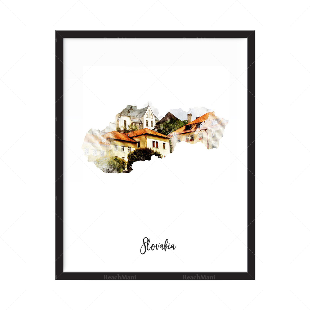 Impression de carte aquarelle  - огляд і ціна Home Decor Qatar