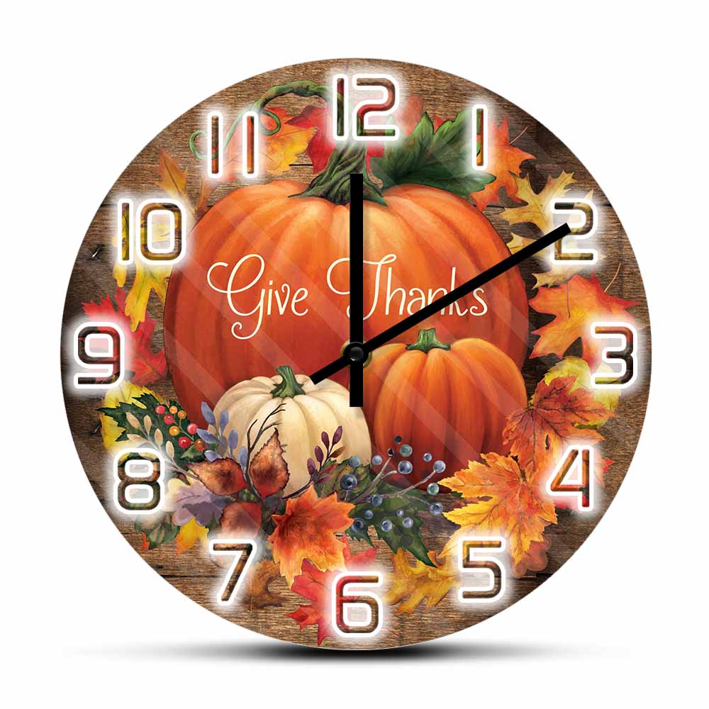 Give Thanks Blessed Wall Clock - огляд і ціна Home Decor Living Room Ideas