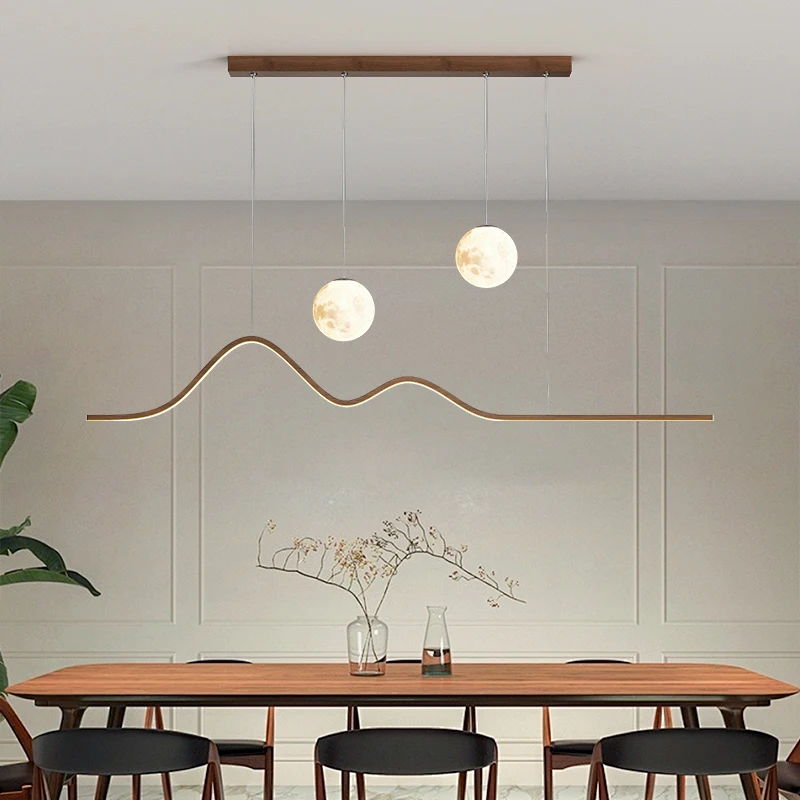 2026 LED Wood Pendant Light Fo - огляд і ціна Hanging Moon Lamp