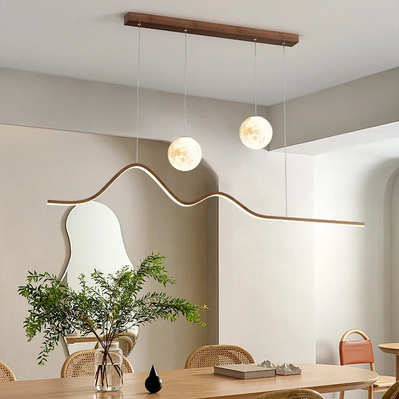 2026 LED Wood Pendant Light Fo - огляд і ціна Hanging Moon Lamp
