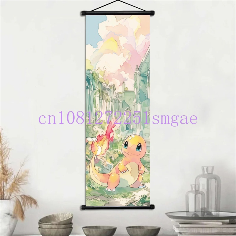 HD Pokémon Anime Scroll Painti - огляд і ціна Canvas Painting