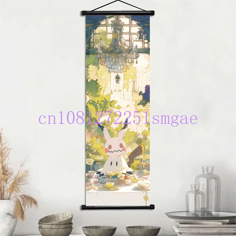 HD Pokémon Anime Scroll Painti - огляд і ціна Canvas Painting