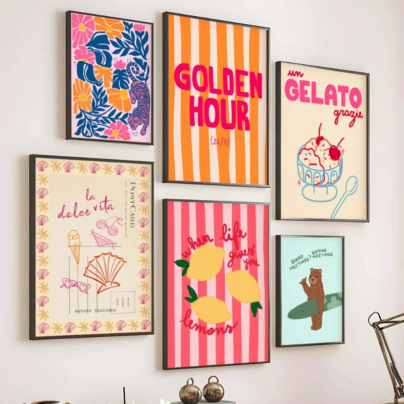 Tropical Preppy Poster Seashel - огляд і ціна Home Decor Aesthetic Pinterest