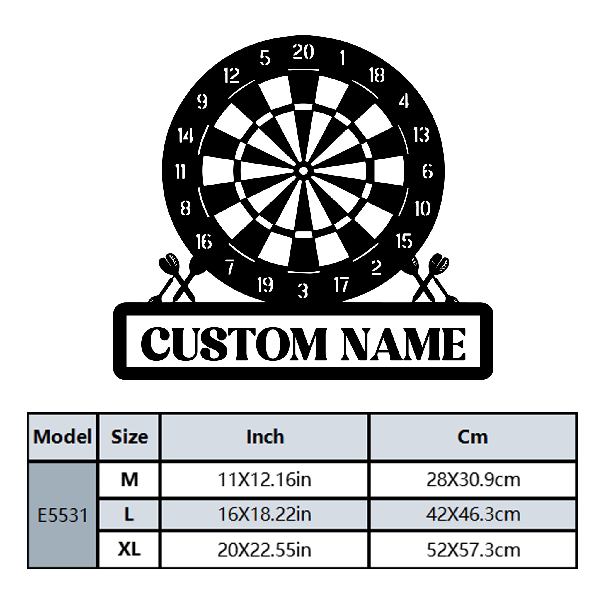 1PC Cool Dartboard Customizabl - огляд і ціна Home Decor Wall Tiles
