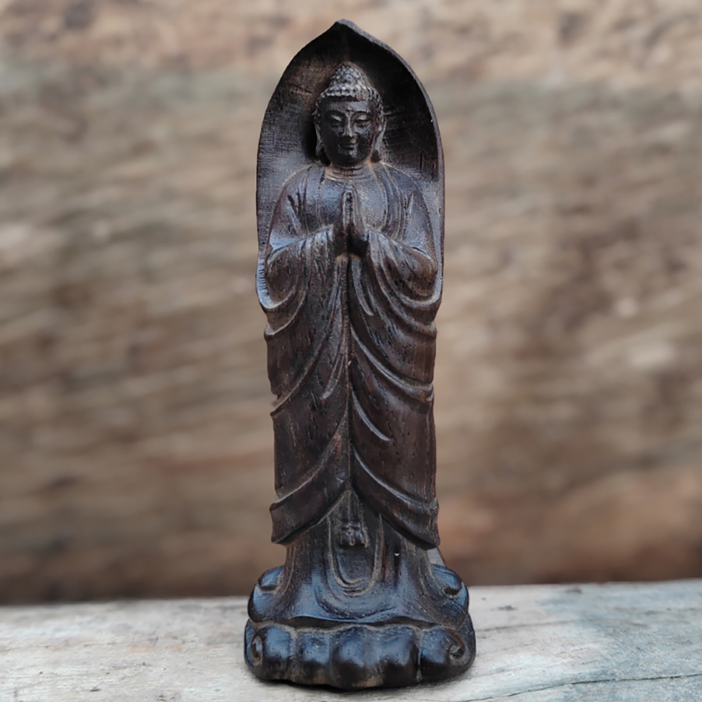 Wooden Zen Buddha Figurine Orn - огляд і ціна Home Decor Zen Style