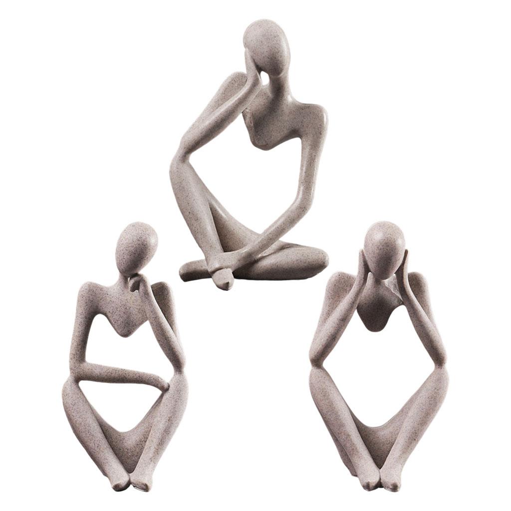 Nordic Abstract Thinker Statue - огляд і ціна Abstract Sculpture Resin