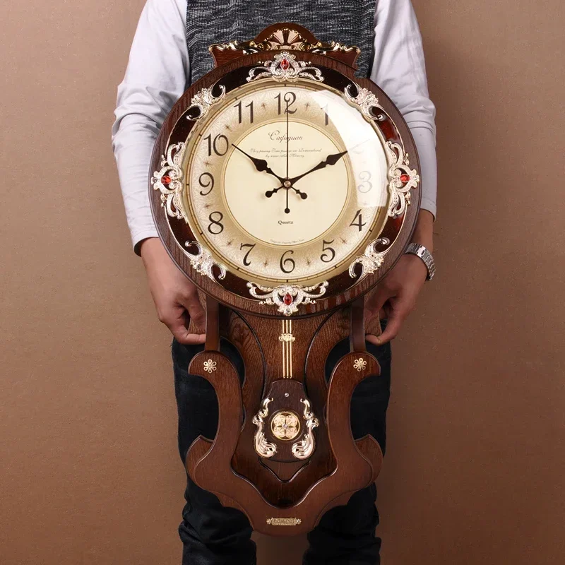 Nordic Large Wall Clock Wood V - огляд і ціна Home Decor Living Room Ideas