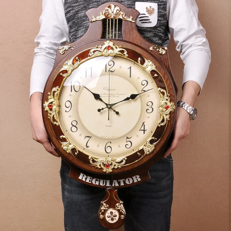 Nordic Large Wall Clock Wood V - огляд і ціна Home Decor Living Room Ideas