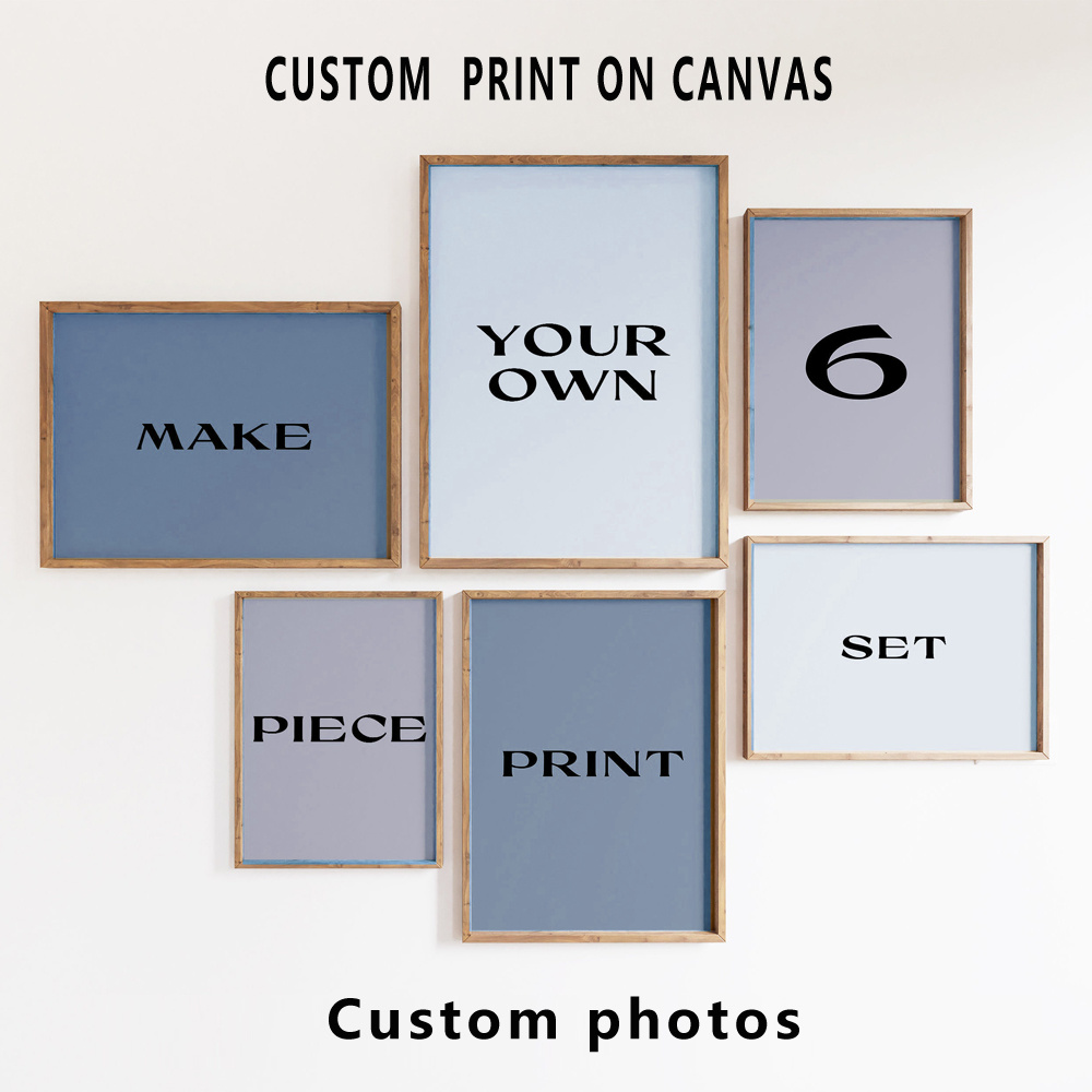 6pcs/set Custom Canvas Prints  - огляд і ціна Home Decor Aesthetic Pinterest