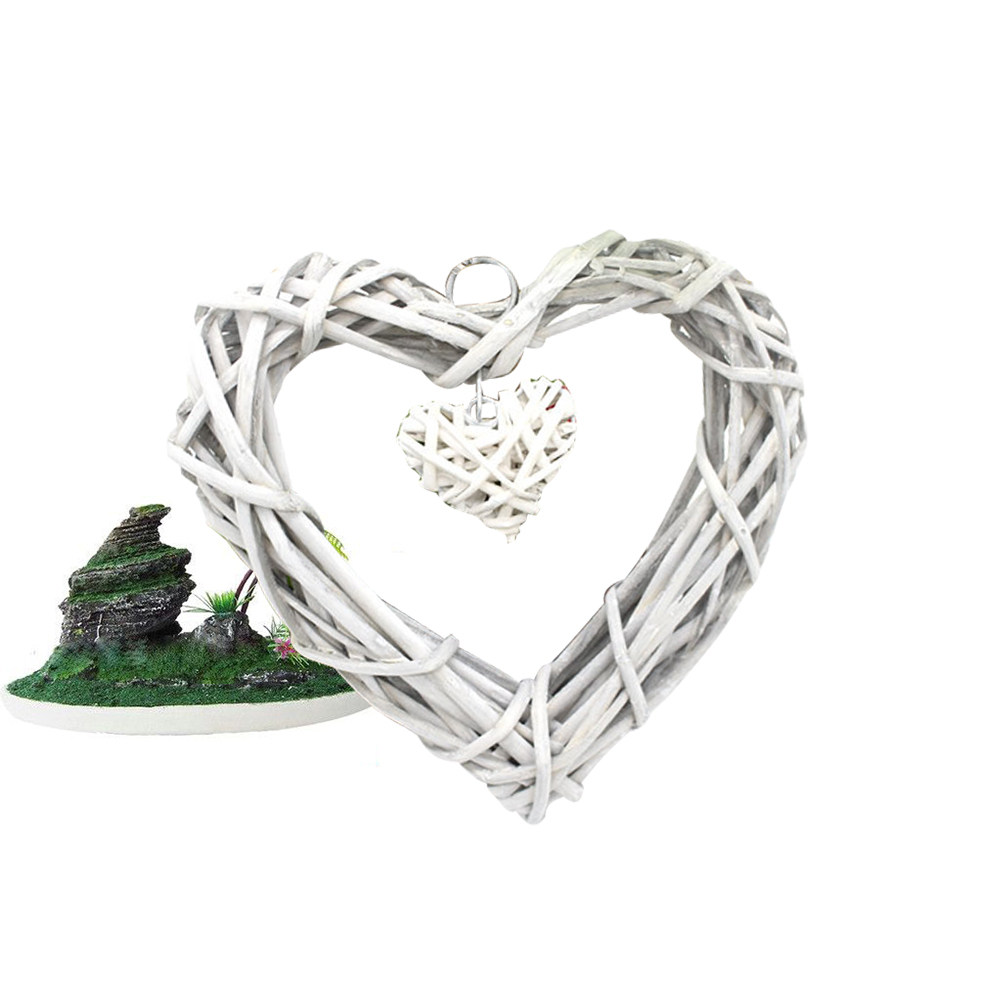 Rustic Love Heart Hanging Craf - огляд і ціна Home Decor Rattan