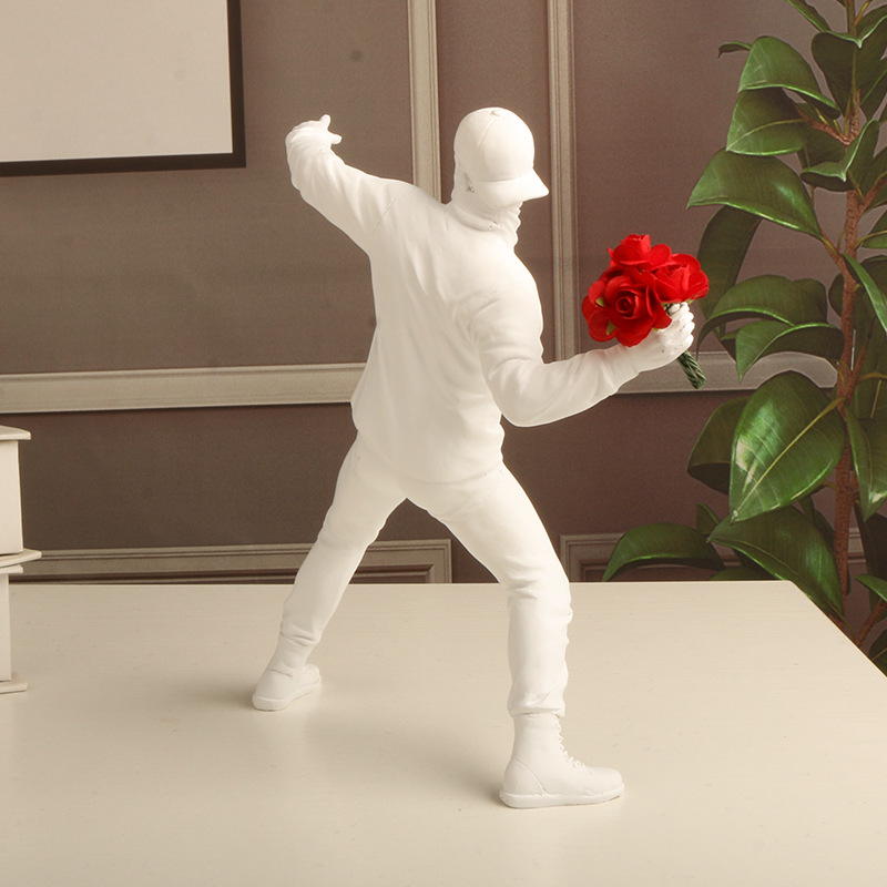 Banksy Still Flower Decoration - огляд і ціна Abstract Sculpture Resin