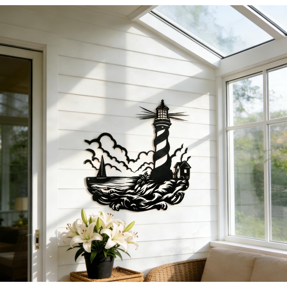 CIFbuy Metal Wall Art Lighthou - огляд і ціна Home Decor Nautical