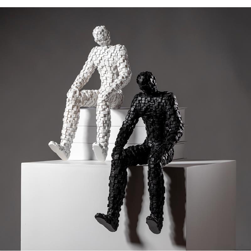 Mosaic Figures Sculpture Abstr - огляд і ціна Abstract Sculpture Resin